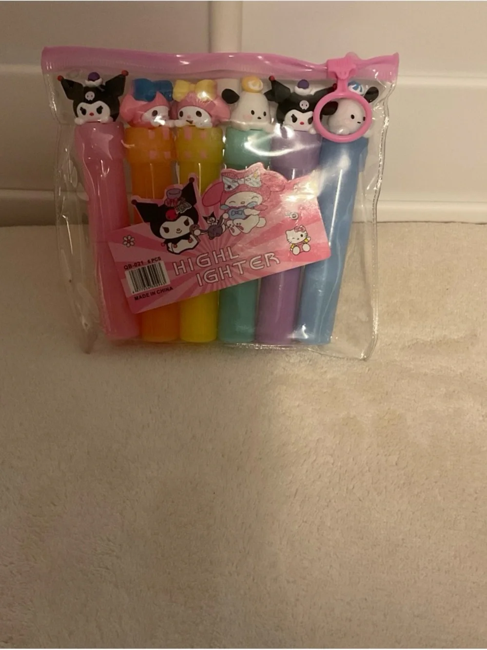Sanrio Character Highlighter Set - Pastel Multi
